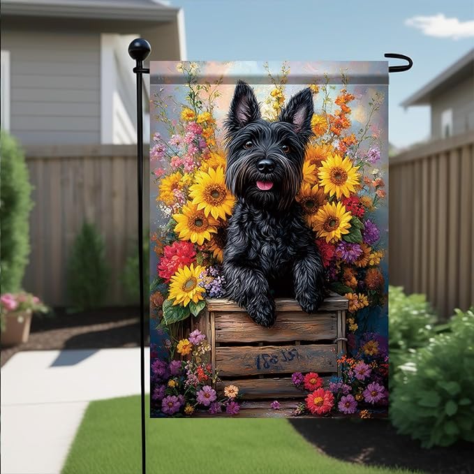 Garden Flag Black Terrier Dog - Image 5