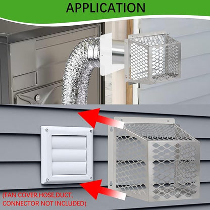 Dryer Exhaust Guard Vent Cover, Dryer Vent Bird Guard - Image 5