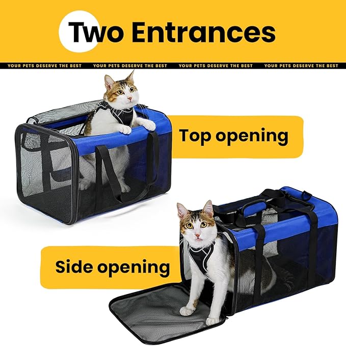 Cat Carrier Bag, Soft-Sided Pet Carriers - Image 3