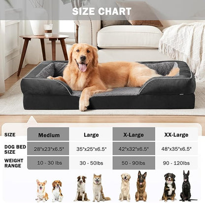 INVENHO Orthopedic Dog Bed for Large Dogs, Washable Waterproof, Egg-Crate Foam - Image 7