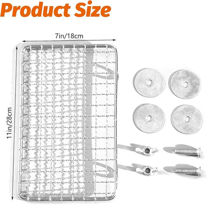 BNOSDM 2 Pack Bird Perch Platform Stainless Steel Birds Perches Parrot Shelf - Image 5