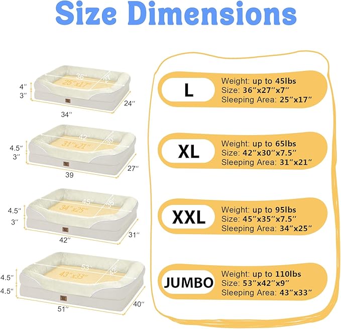 Orthopedic Washable Large Dog Bed - Image 7