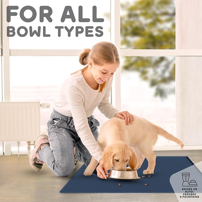 Dog Food Mat - 24x15 Raised Edges Dogs Mat - Image 6