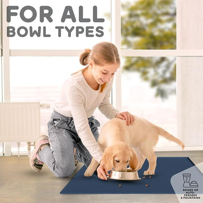Dog Food Mat - Raised Edges Dogs Mat - Image 6
