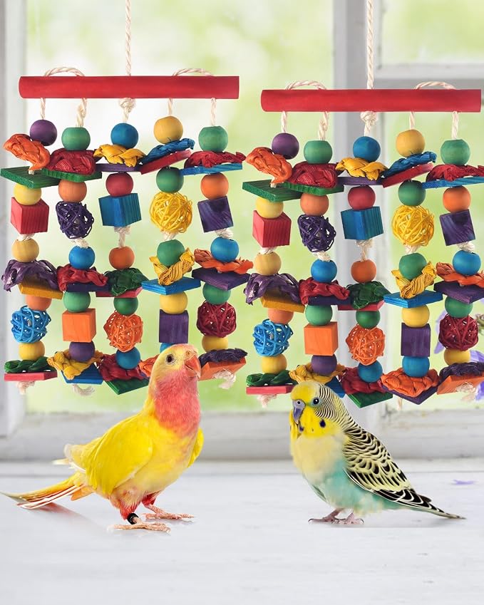 Bird Toys, for Medium Small Cockatoos Budgie Lovebird Cockatiel Conure - Image 6