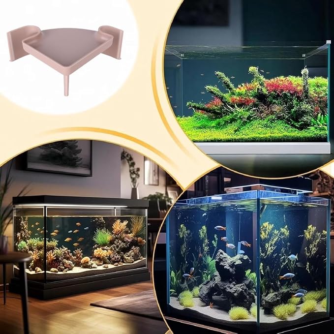Aquarium Cave Hideout with Viewing Window – Corner Fish Tank Tunnel - Image 4