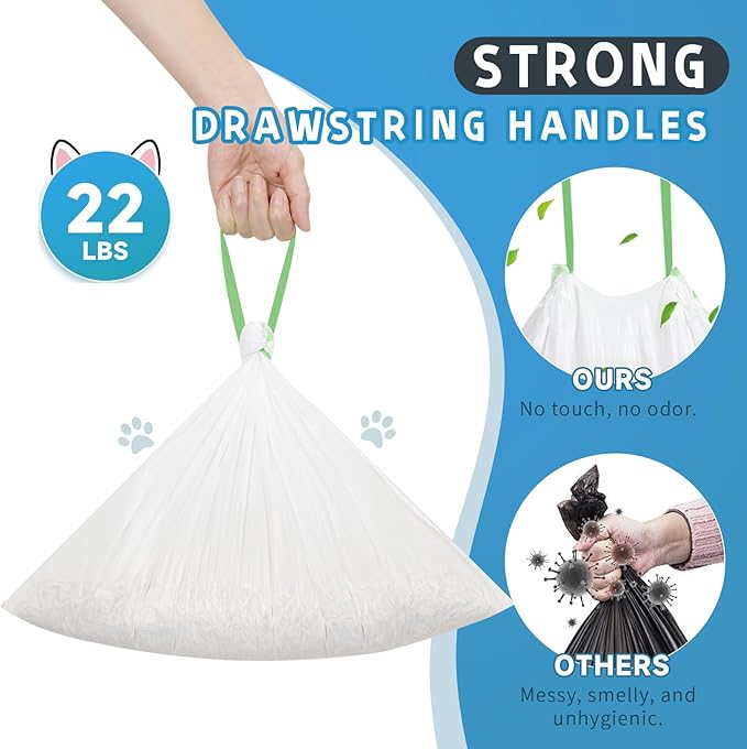 60 Count Cat Litter Box Liners Bag Compatible - Image 3