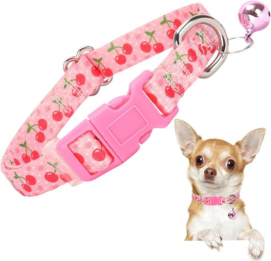 XS Dog Collar with Bell by ONEFOJOJO