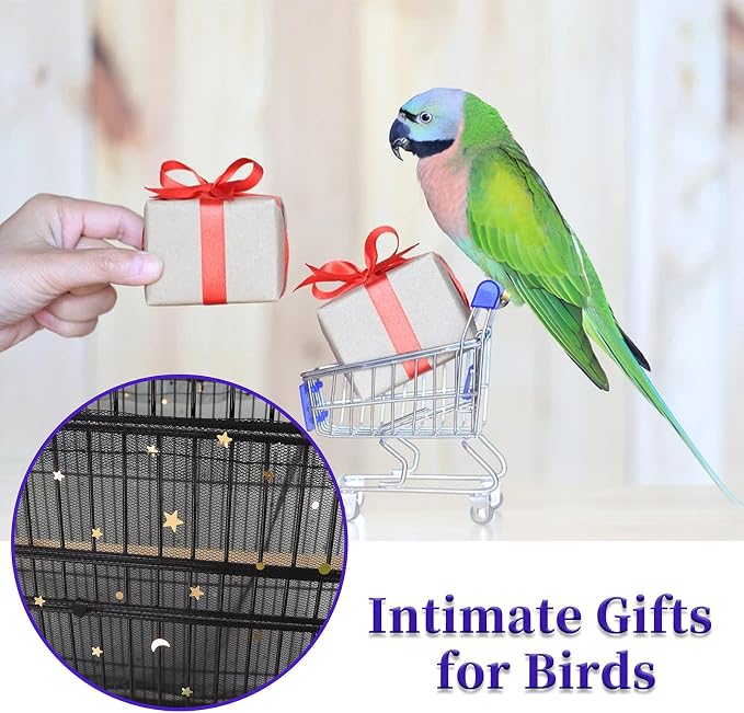 Daoeny Large Bird Cage Cover, Bird Cage Seed Catcher, Adjustable Soft Nylon - Image 7