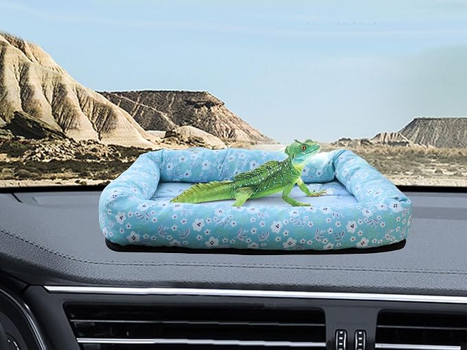 Bearded Dragon Travel Carrier, Lizard Car Hammock, Small Animal Carrier Bed - Image 2