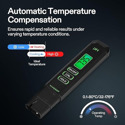 VIVOSUN Digital pH Meter, 0.01pH High Accuracy Pen Type pH Tester - Image 3