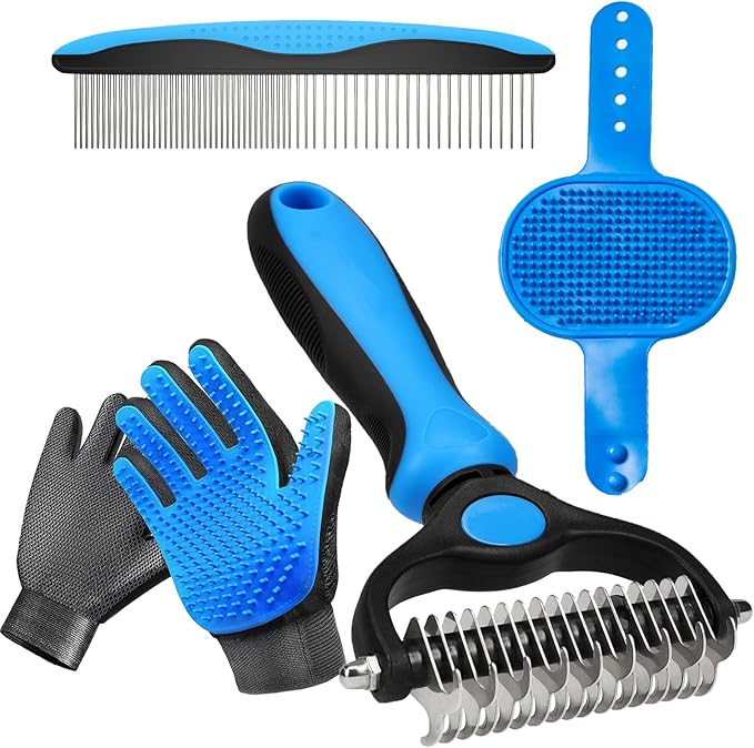 4 Pack Pet Grooming Kit by NVNAN