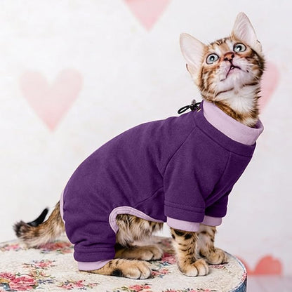 PUMYPOREITY Cat Recovery Suit, Stops Wound Licking After Surgery, Sticky Hair - Image 7