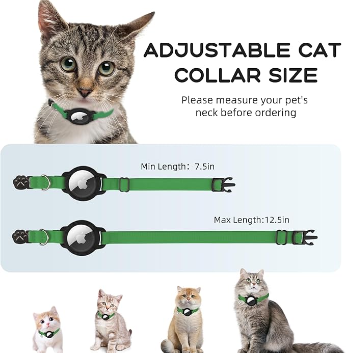AirTag Cat Collars, Stretchy Collar - Image 3