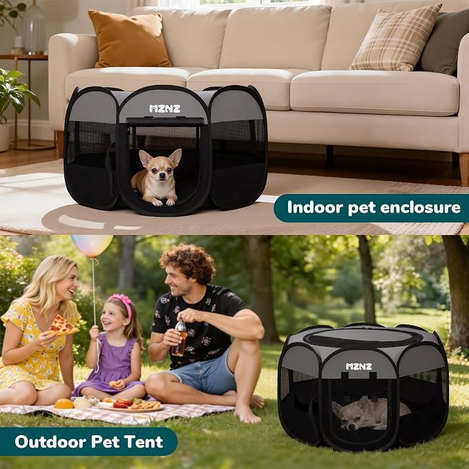 Dog Cat Playpen, Portable Puppy Pet Crate Indoor - Image 5