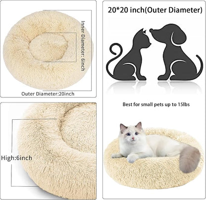 Cat Beds for Indoor Cats, 20 Inch Dog Bed for Small Melium Large Dogs, - Image 5