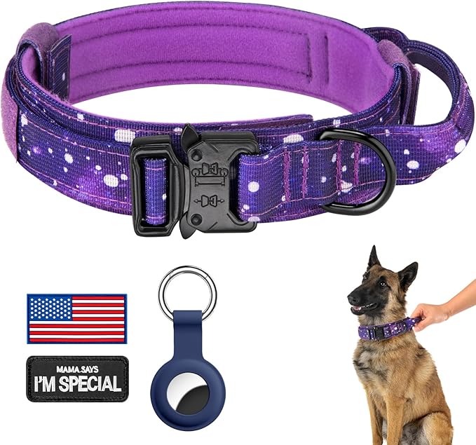 DAGANXI Tactical Dog Collar, Adjustable Military Training Nylon Dog Collar by DAGANXI
