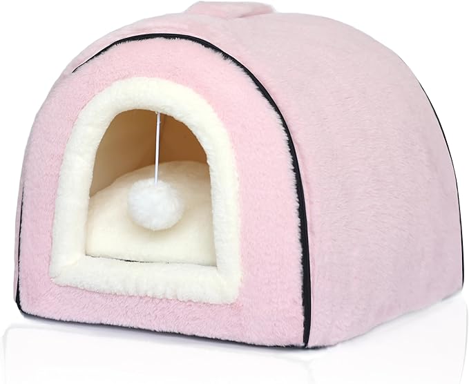 Cat Bed for Indoor Cats，Foldable cat cave，Anti-Slip & Water-Resistant by Unknown