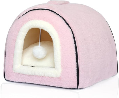 Cat Bed for Indoor Cats，Foldable cat cave，Anti-Slip & Water-Resistant by Unknown
