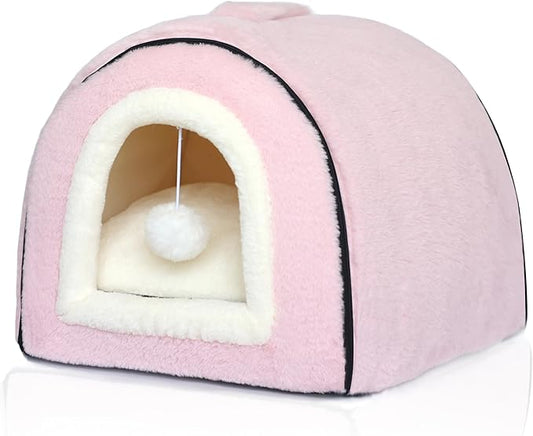 Cat Bed for Indoor Cats，Foldable cat cave，Anti-Slip & Water-Resistant by Unknown