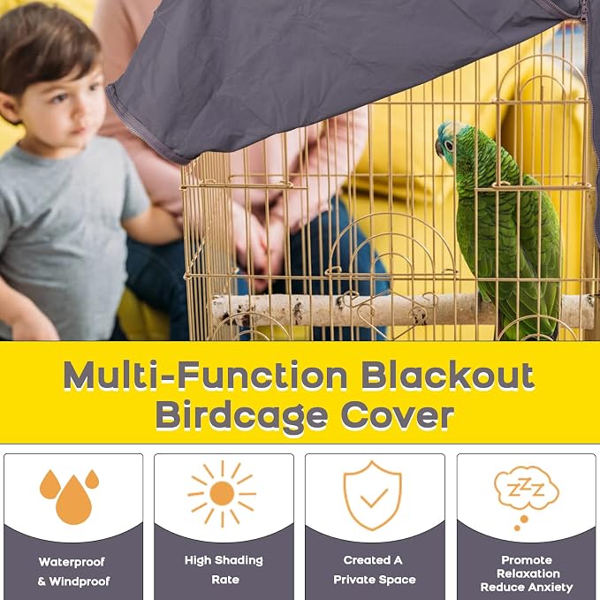 QBLEEV Birdcage Cover, Breathable Night Cover - Image 5