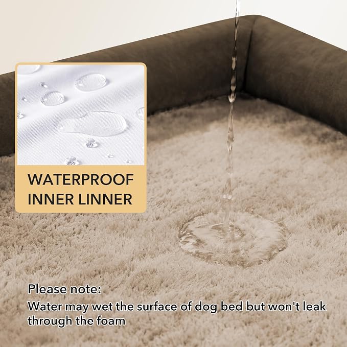 Orthopedic Dog Beds for Extra Large Dogs, Waterproof Egg Crate Foam XL Dog Bed - Image 3