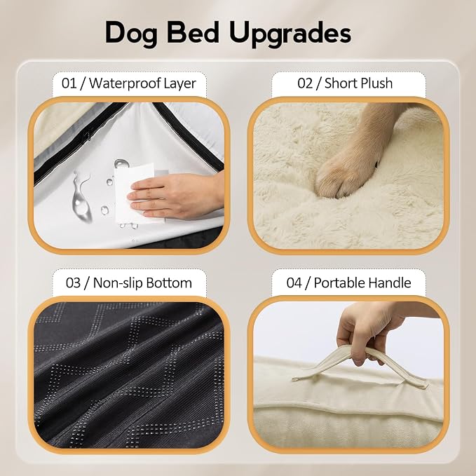 Large Dog Bed - XL Orthopedic Egg-Crate Memory Foam Dog Beds - Image 5