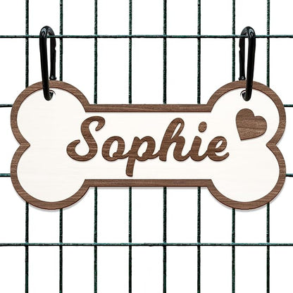 Personalized Dog Crate Sign Custom Dog Kennel Accessories Name Plate Doghouse by CustomYourMemories