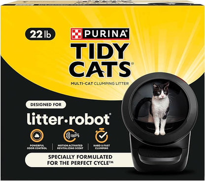 Purina Tidy Cats Cat Litter for Litter-Robot Clumping Cat Litter Odor Control by PurinaTidyCatsLitter