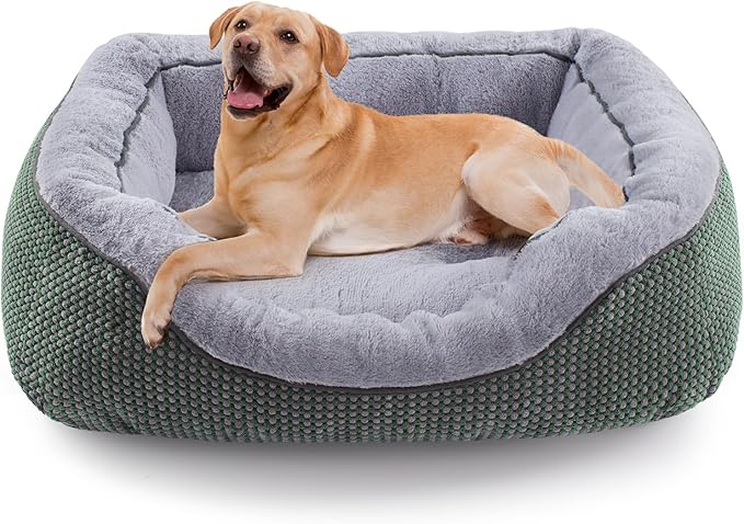 INVENHO Large Dog Beds Large Sized, Washable Orthopedic Warming Soft Sleeping by INVENHO