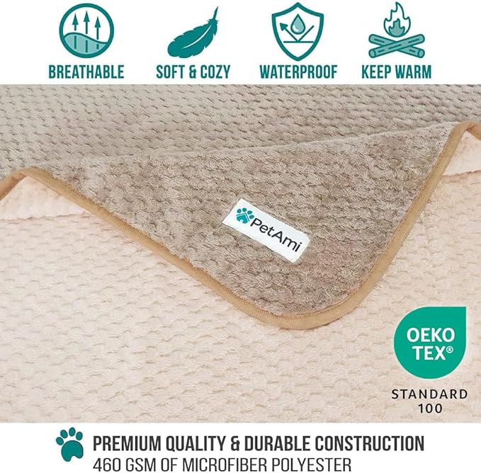 PetAmi Waterproof Dog Blanket, Leakproof Puppy Blanket - Image 3