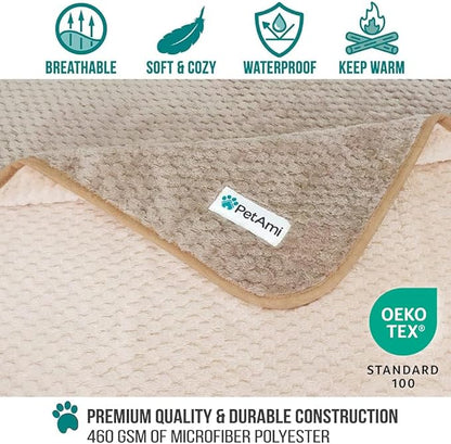 PetAmi Waterproof Dog Blanket, Leakproof Puppy Blanket - Image 3