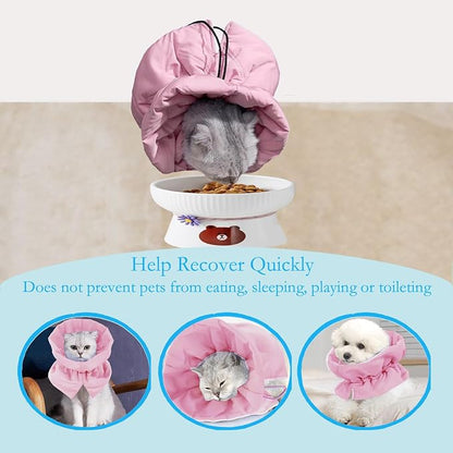 Cat Recovery Collar, Soft Adjustable Cat Cone Alternative, Lightweight - Image 5