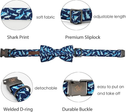Elegant Little Tail Bowtie Dog Collar - Image 2