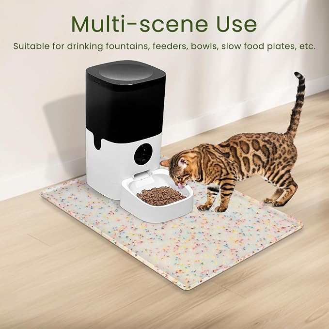 Ptlom Dog Food Mat Anti-Slip Dog Bowl Mats - Image 5