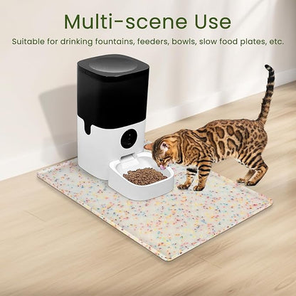 Ptlom Dog Food Mat Anti-Slip Dog Bowl Mats - Image 5