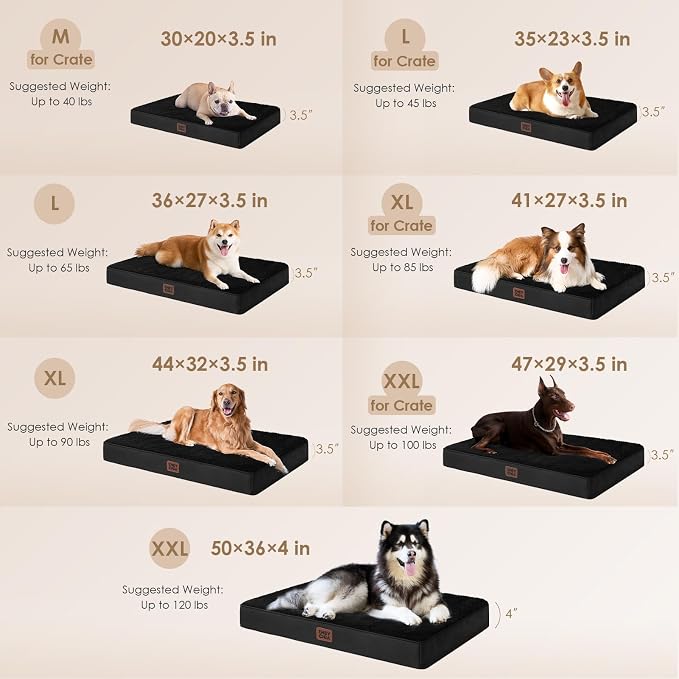 EHEYCIGA Orthopedic XL Dog Beds - Image 2