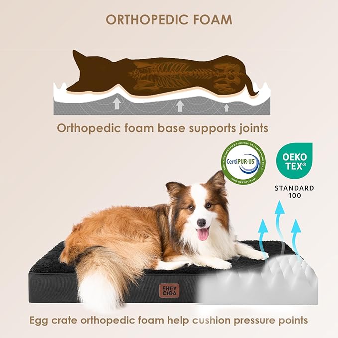EHEYCIGA Orthopedic XL Dog Beds - Image 2