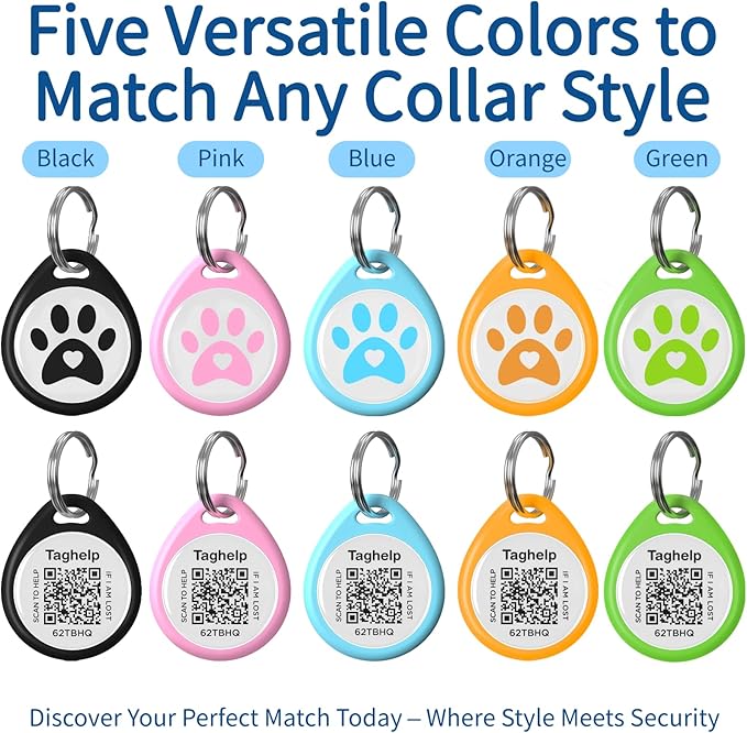 The Multi-Cat Household Kit: 5 Universal QR ID Tags. A Complete Set - Image 8