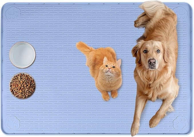 Cat Food Mat, Floor Protection by Bartuke