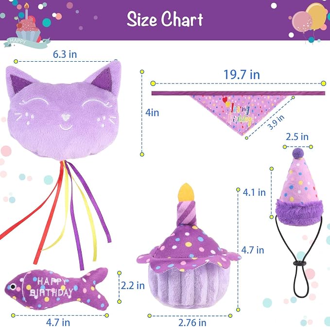 BINGPET Cat Birthday Catnip Toys - Image 4