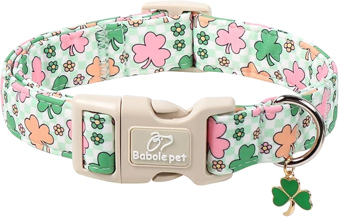 St Patricks Day Dog Collar for Small Dogs by Babolepet