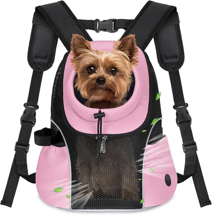 WOYYHO Pet Dog Carrier Backpack Small Dog Front Backpack Ventilated Mesh Dog by WOYYHO