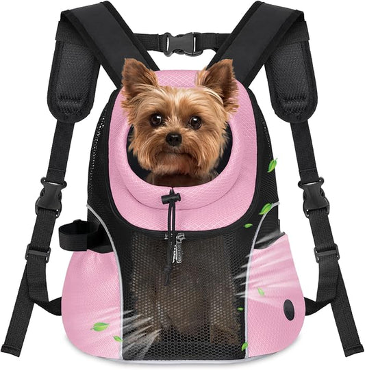WOYYHO Pet Dog Carrier Backpack Small Dog Front Backpack Ventilated Mesh Dog by WOYYHO