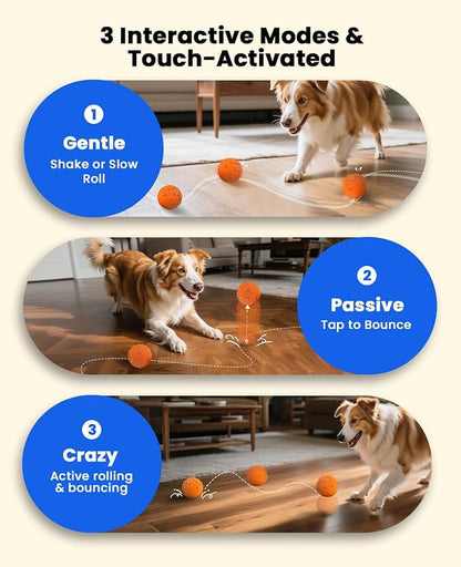 Smart Interactive Dog Balls, Automatic Moving Ball - Image 2
