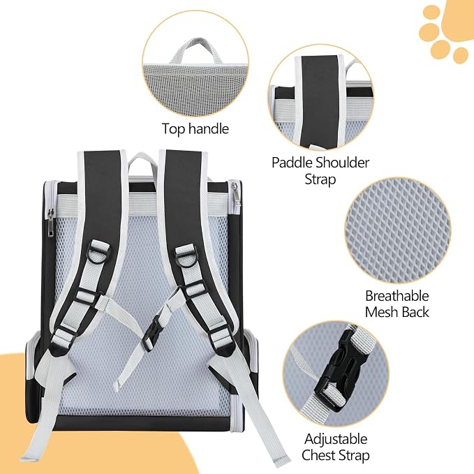 Cat Backpack Carrier Large Pet Backpack - Image 4