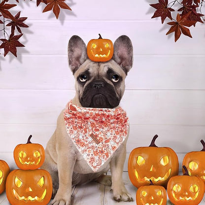 Halloween Dog Collar, Pet Collar Dog Bow Pumpkin Girl Boy Holiday Pet Collar - Image 6