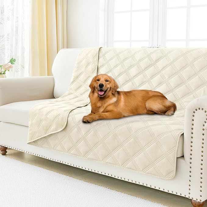 Smiry Waterproof Dog Bed Cover Blanket 52x82, Soft Reversible Pet Blanket by Smiry