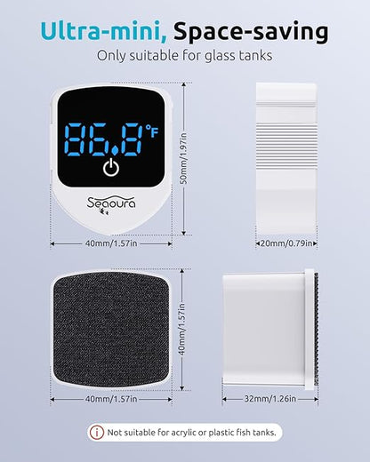 SEAOURA 2-in-1 Mini Aquarium Magnetic Cleaner - Image 8