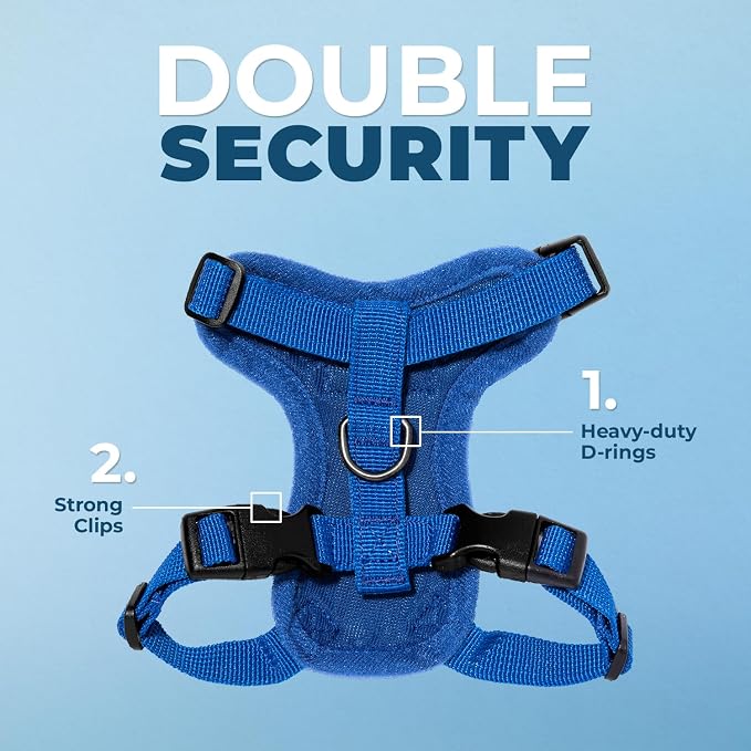 Voyager Escape-Proof Step-in Lock Cat Harness & 5ft Neoprene-Handle Leash Set - Image 2